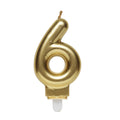 Cijferkaars - goud - 6