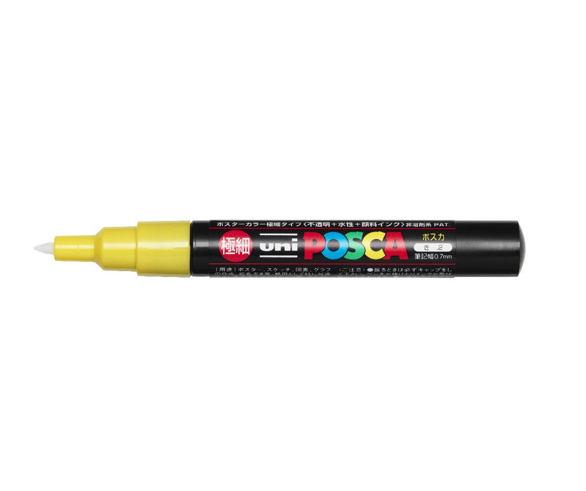 POSCA acrylmarker - extra fijn PC-1MC - 0,7-1 mm - geel