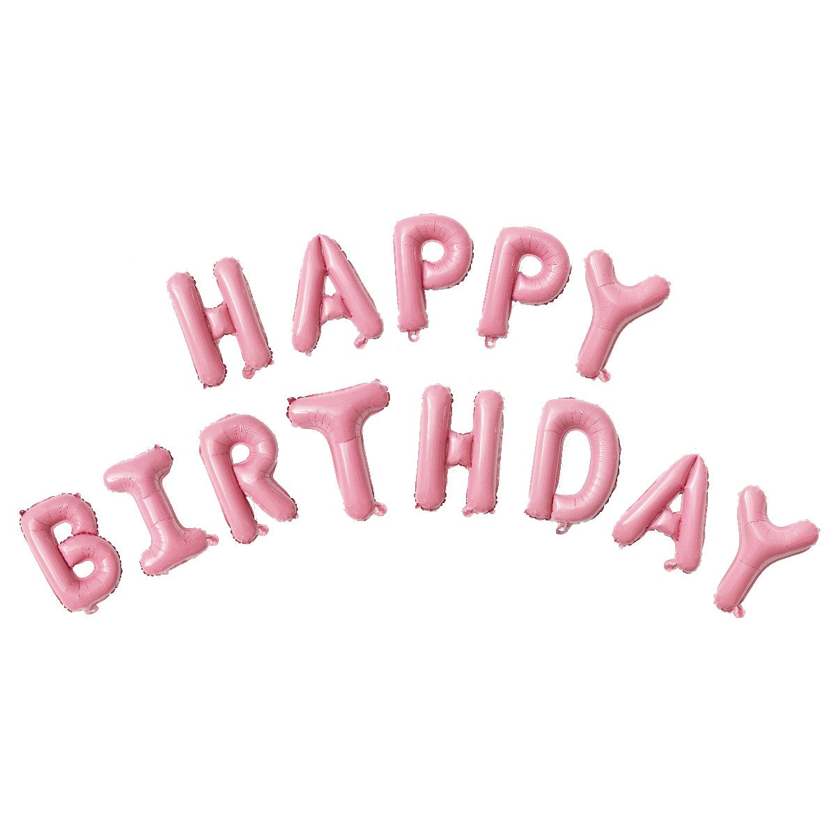 folie ballonnenset - happy birthday roze