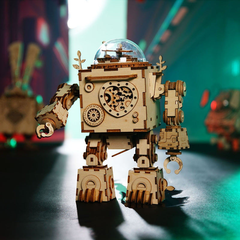 Robotime houten 3D puzzel - muziekdoos Orpheus