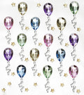 Strass stickers - pastel ballonnen