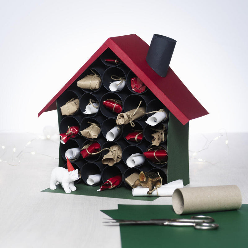 een adventskalender huisje