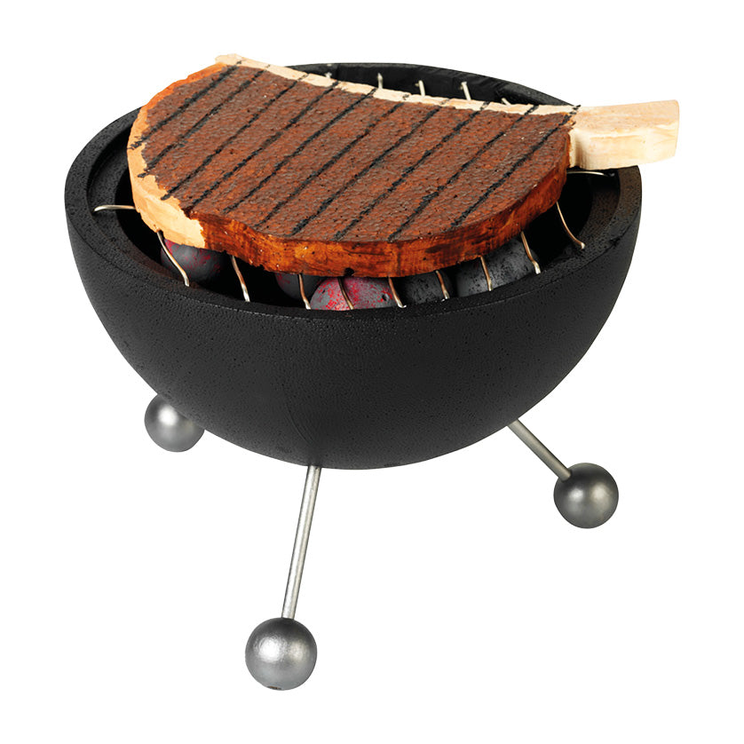 een barbecue met steak
