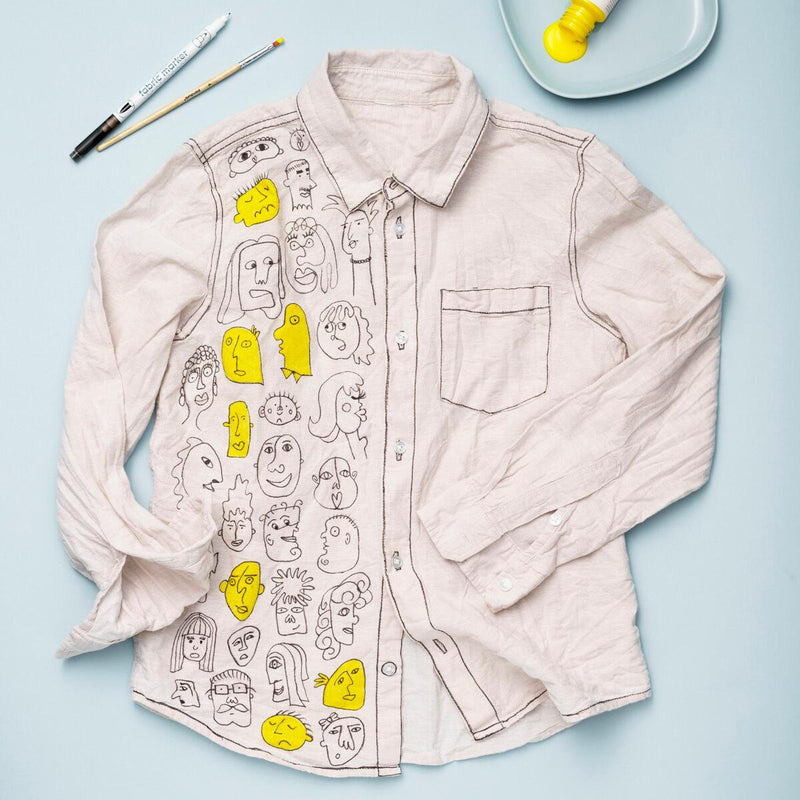 een blouse met 2D effect