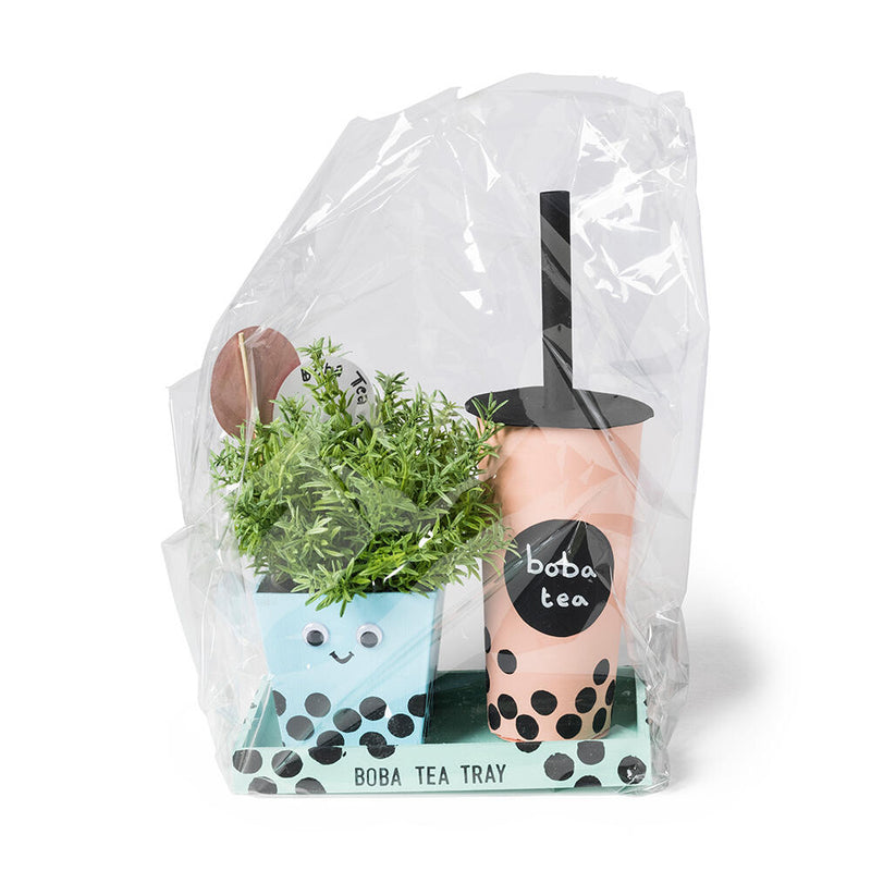 een beker boba tea