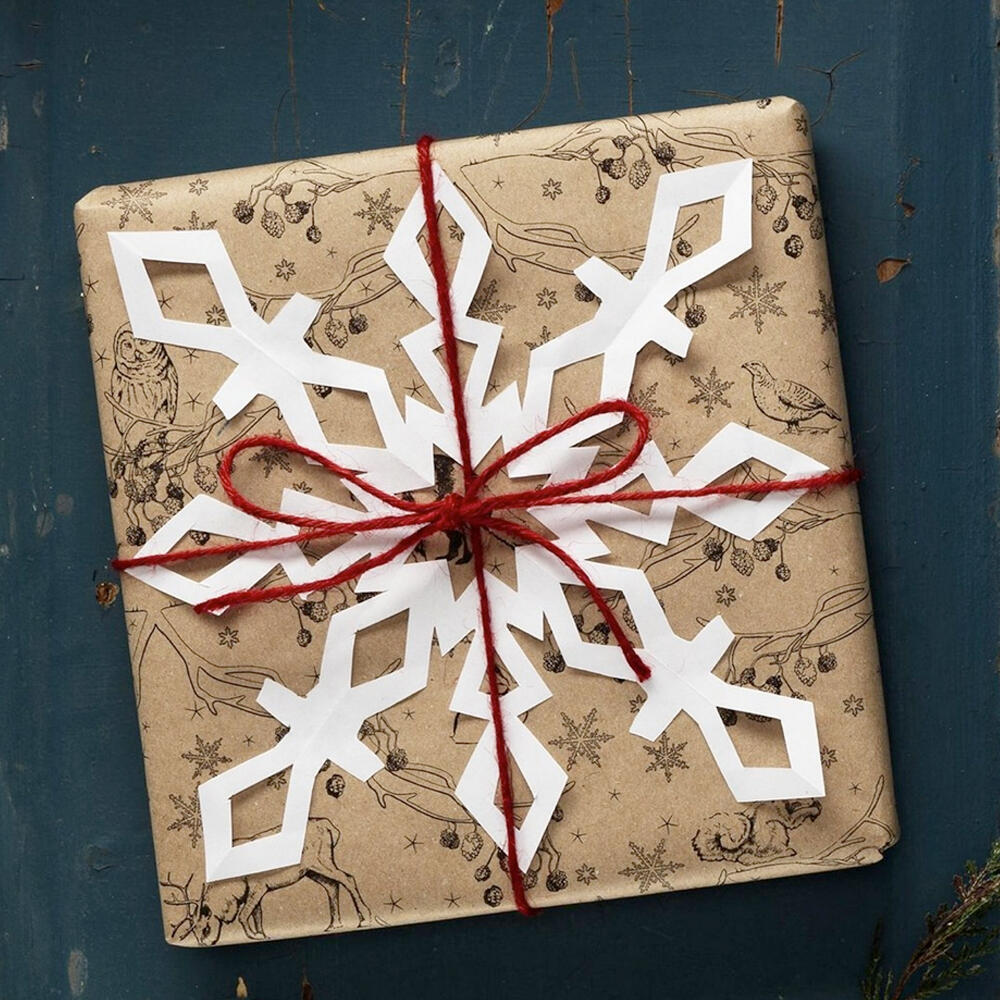 cadeau met sneeuwster