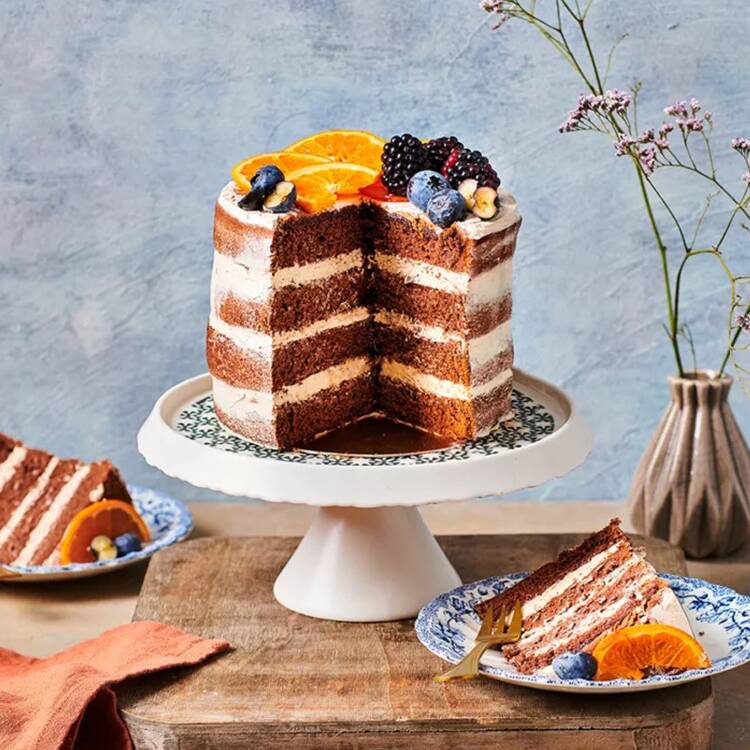 chocolade naked cake