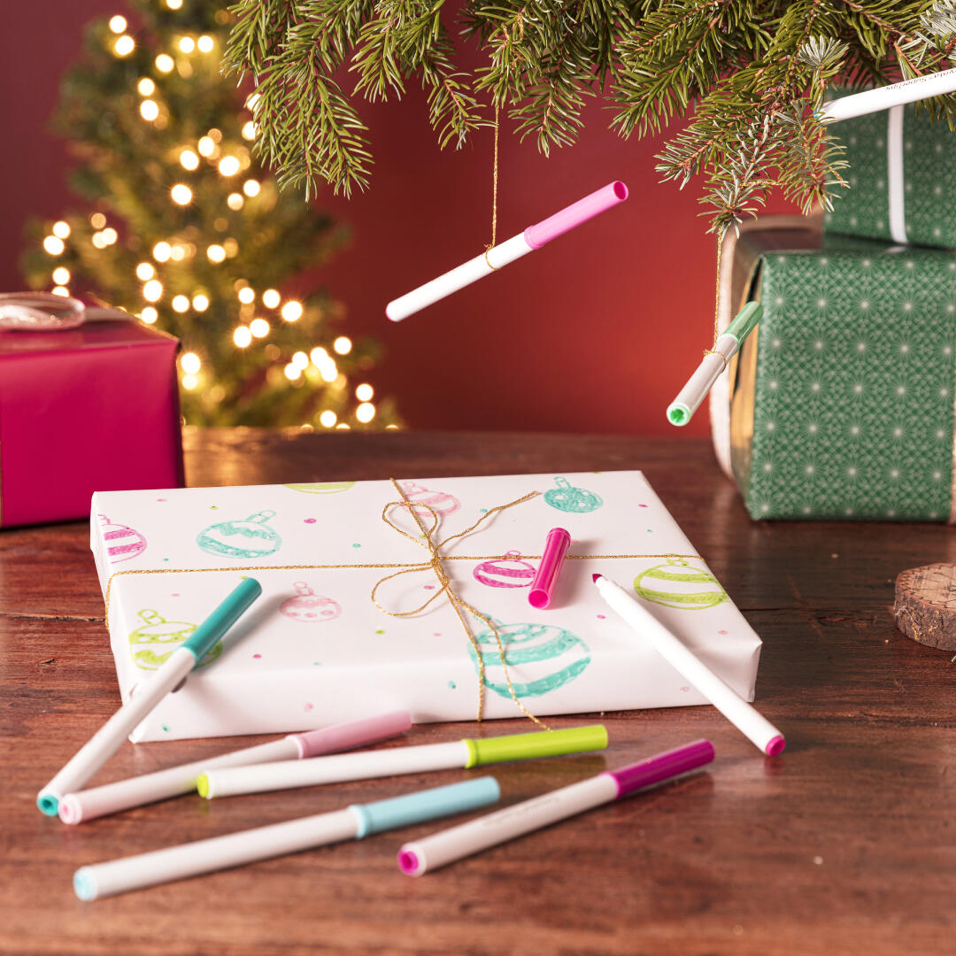 zelf ontworpen cadeaupapier