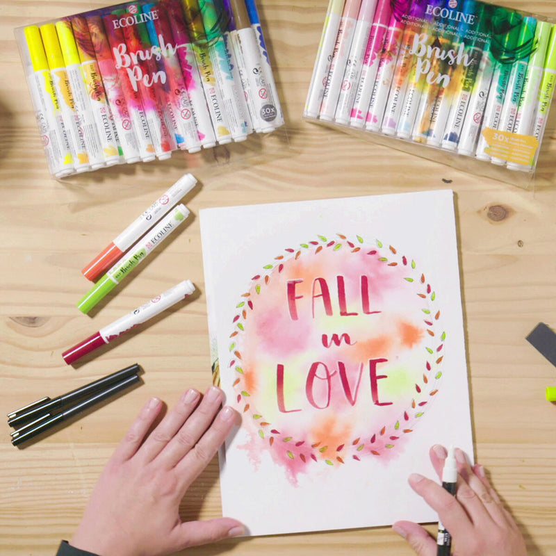 Ecoline herfstschilderij
