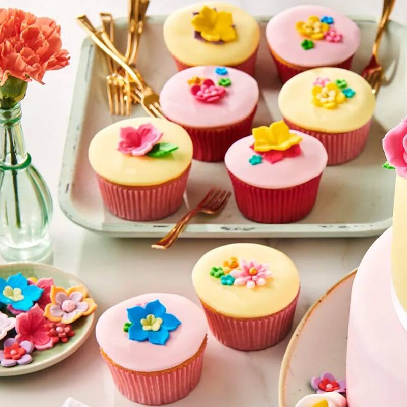 fleurige cupcakes