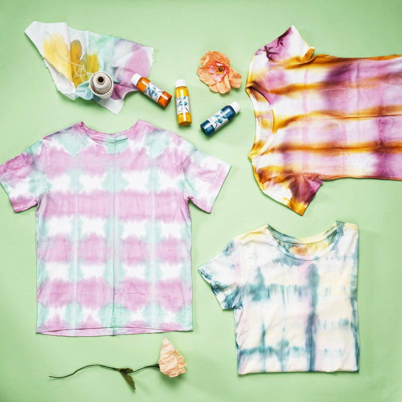 geruit tie-dye shirt