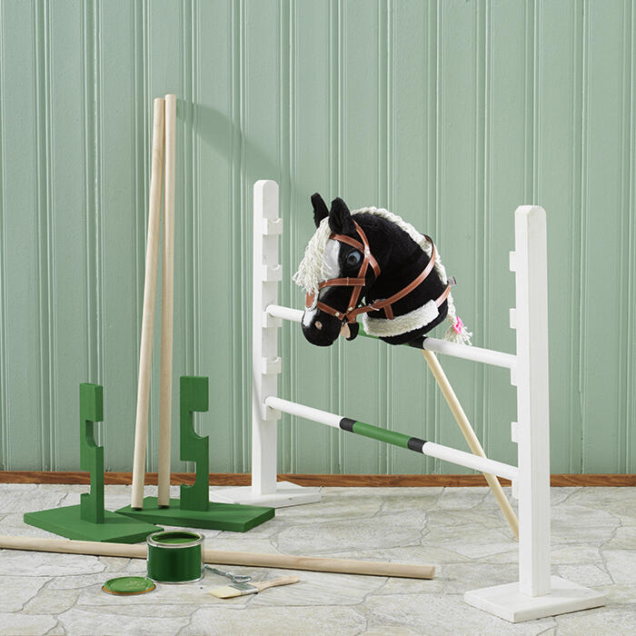 Hobby Horse hindernis versieren