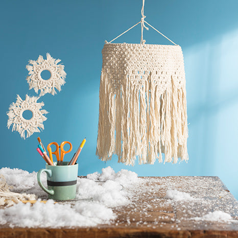 macramé lampenkap