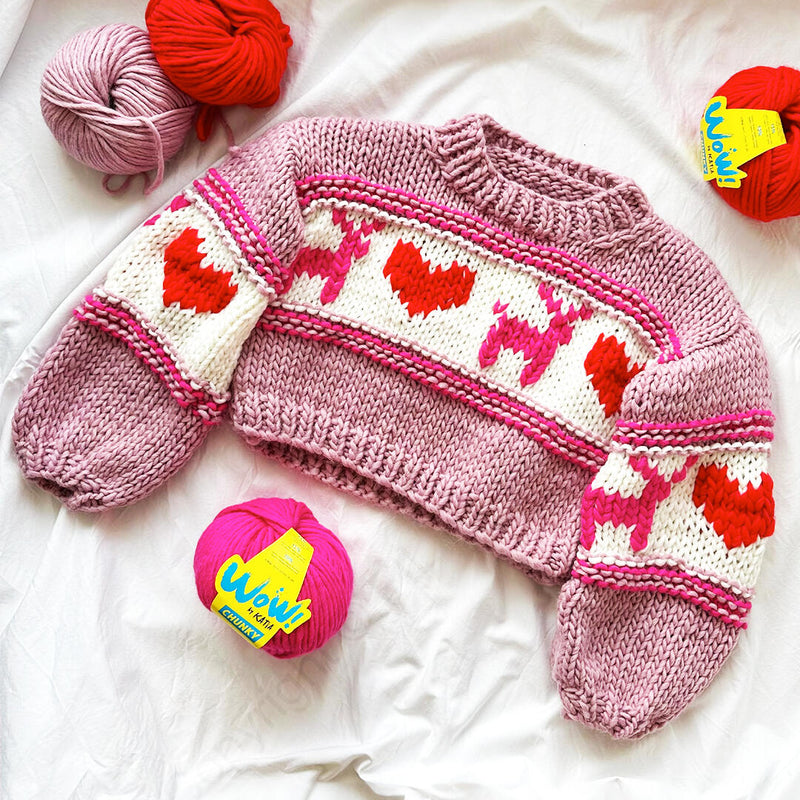 een Christmas sweater van Katia WOW Chunky garen