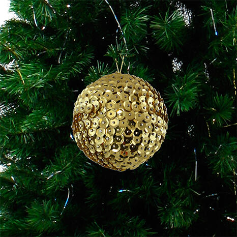 kerstballen met pailletten
