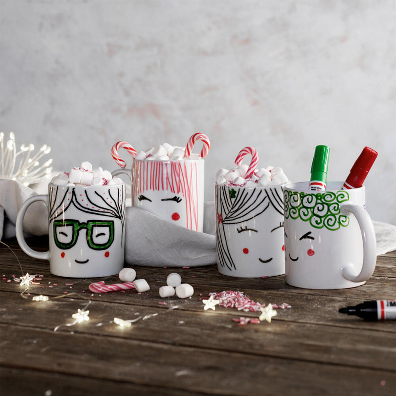 kerstmokken versieren