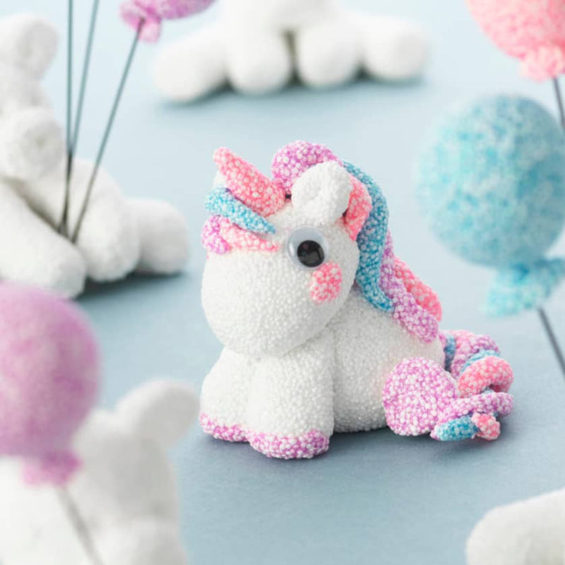 een unicorn van klei