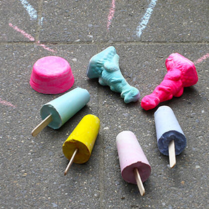 stoepkrijt met ecoline