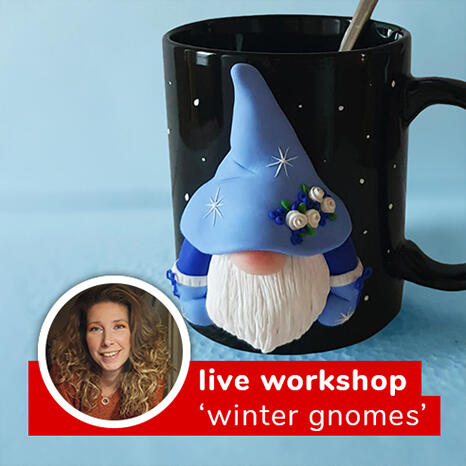 'winter gnomes' van FIMO klei (met Miranda)