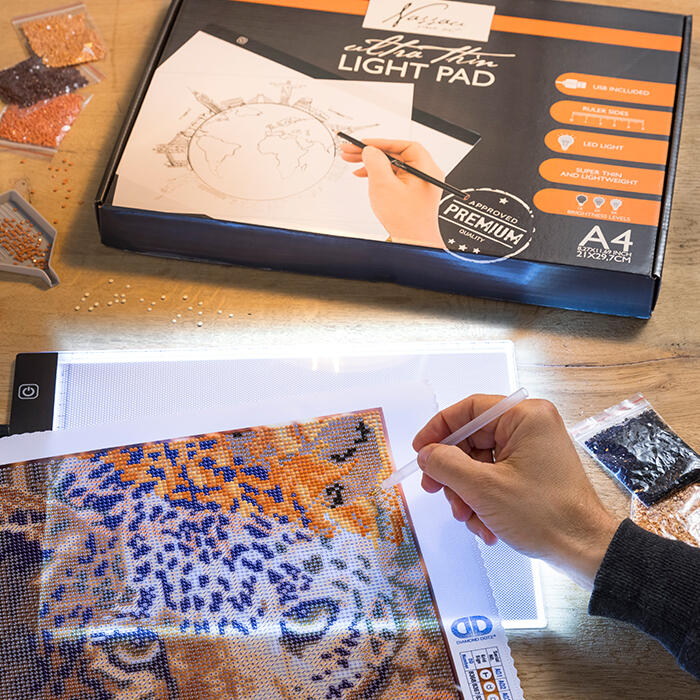 diamond painting met lichtpad