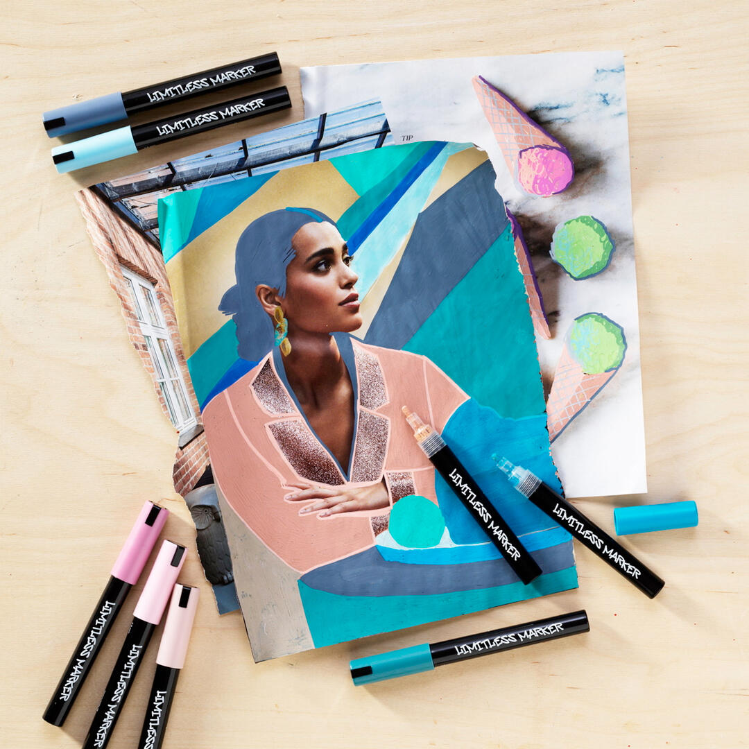 magazine doodles met Limitless Markers