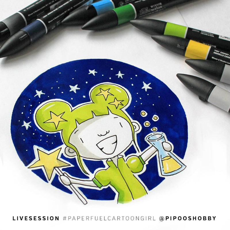Paperfuel cartoon girl