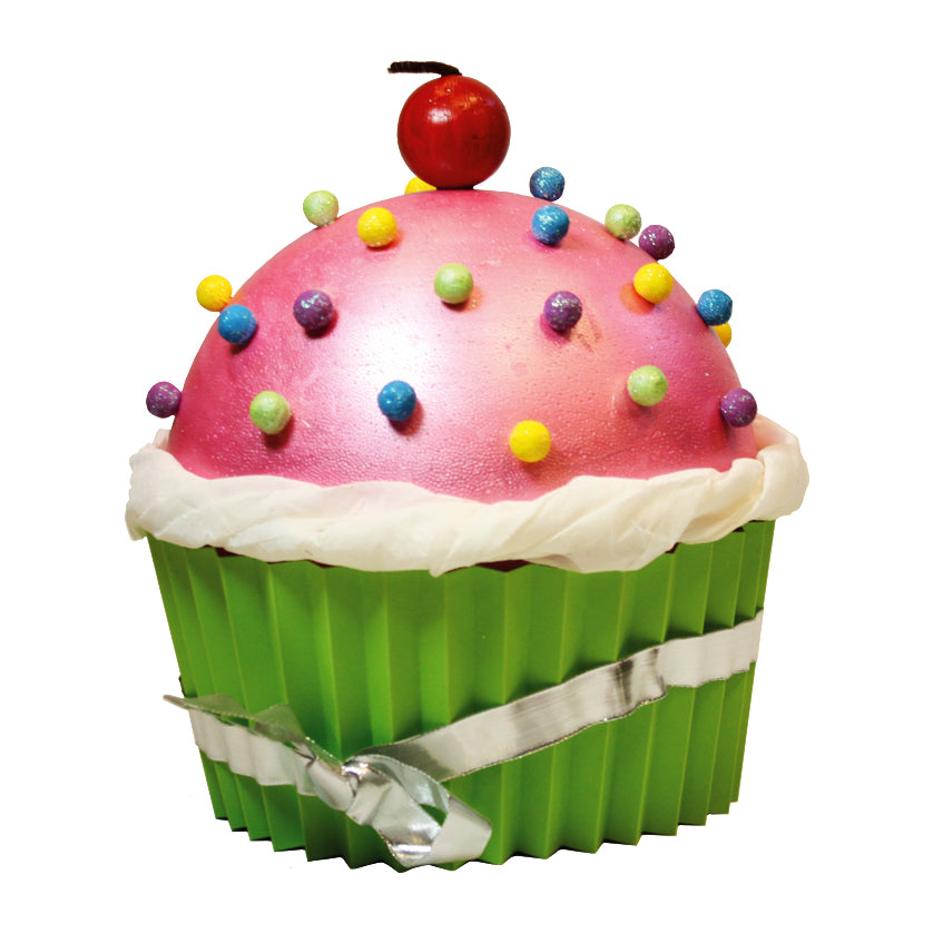 een pink cupcake