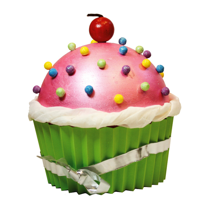 een pink cupcake