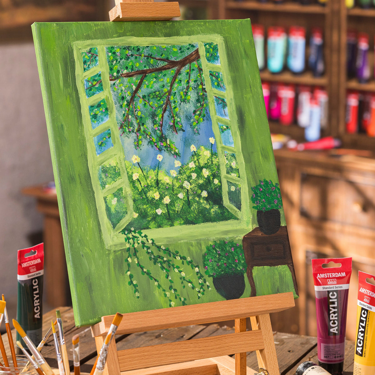 Acrylverf op doek
