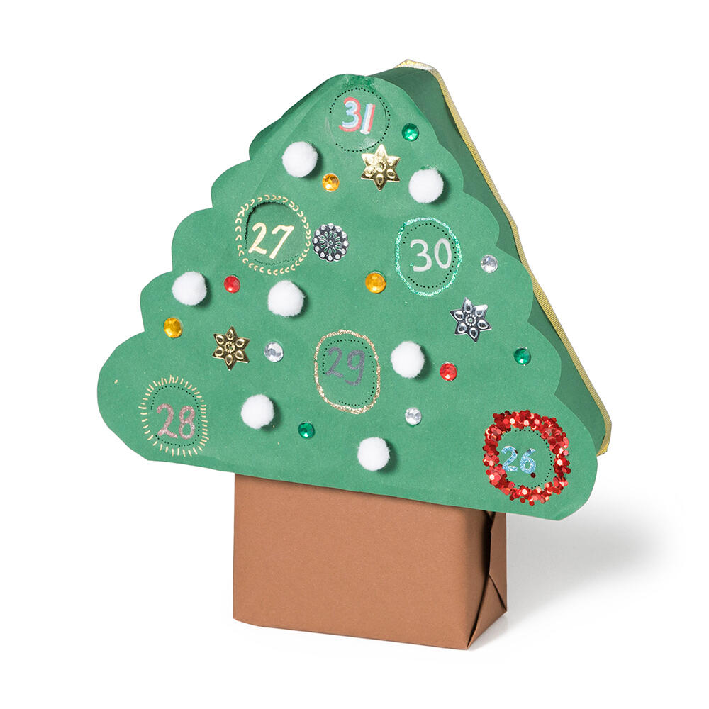 een advent kerstboom