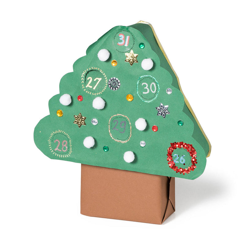 een advent kerstboom