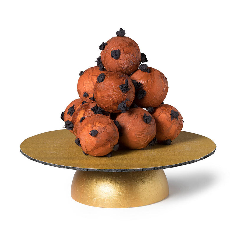 een schaal oliebollen