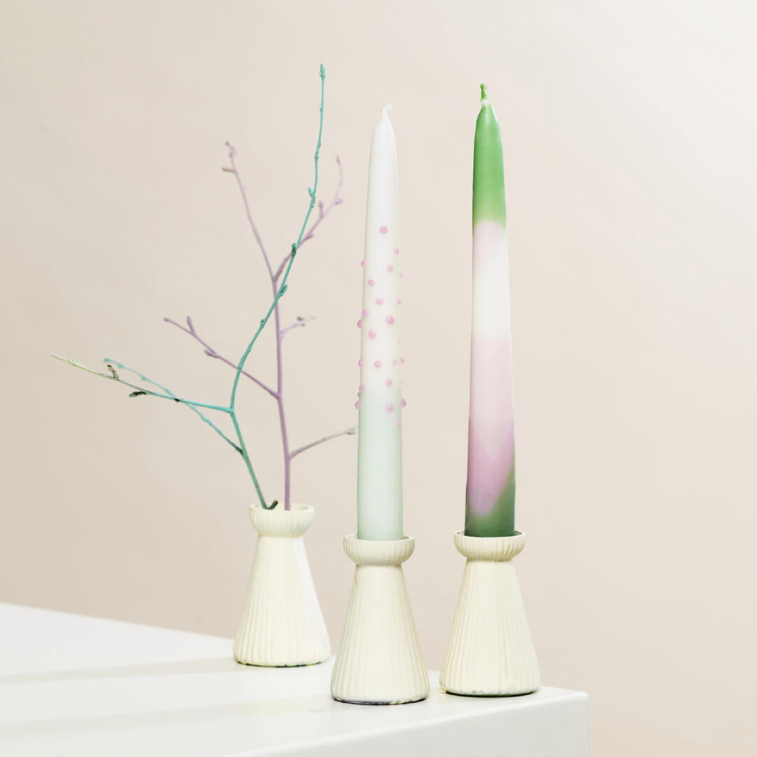 gedipte pastel kaarsen