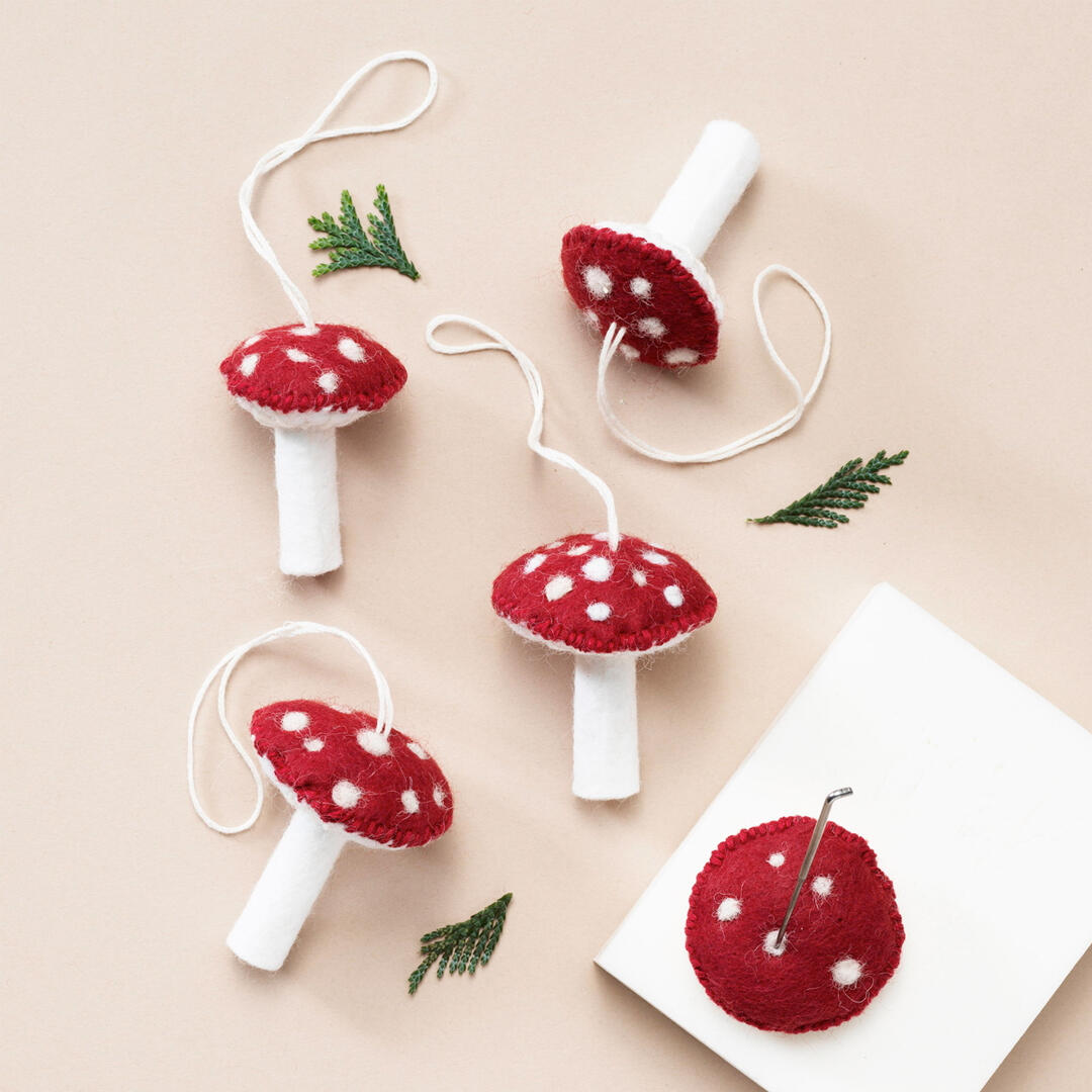 vilten paddenstoelen