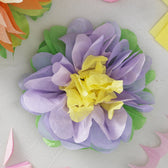 vouw bloemen van vloeipapier