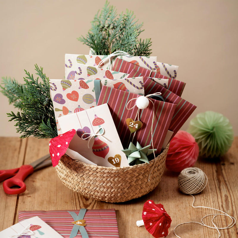 een papieren adventkalender