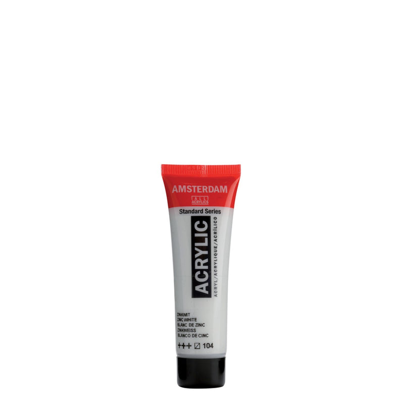 Amsterdam acrylverf - 20 ml - zinkwit 104