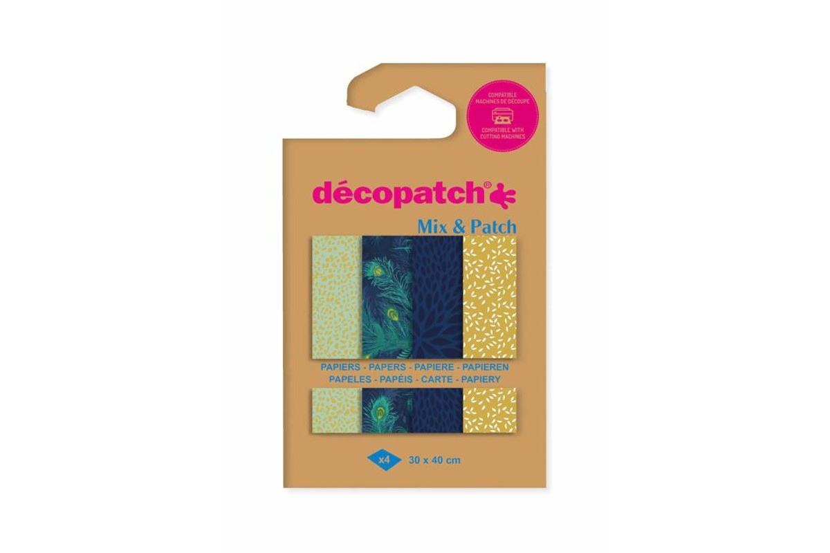 Décopatch Mix & Patch - gouden pauw