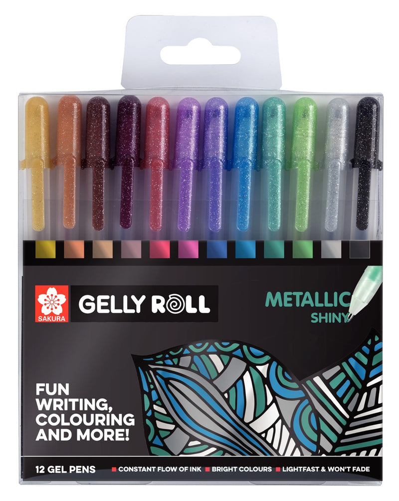 Sakura Gelly Roll set - metallic - 12 stuks