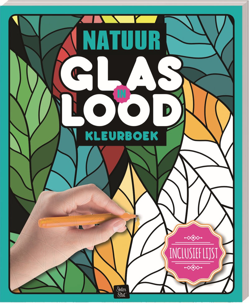 Kleurboek - Glas-in-lood - natuur