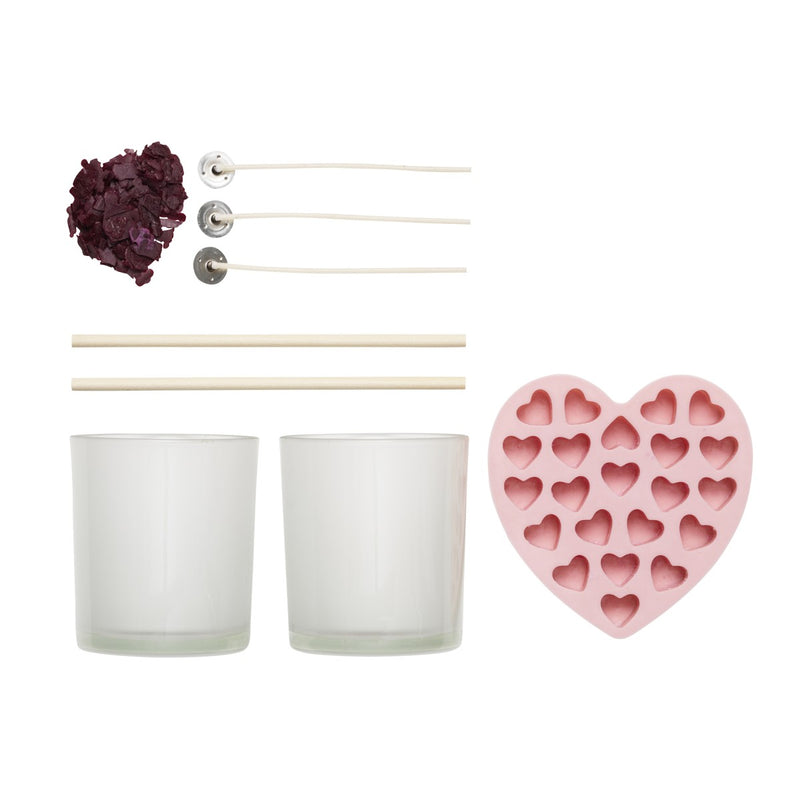 Panduro DIY kit - kaarsen - Soy Hearts