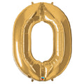 Cijferballon 66 cm - goud 0
