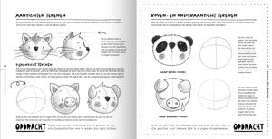 Boek - Paperfuel - Schattige diertjes teken je zo!