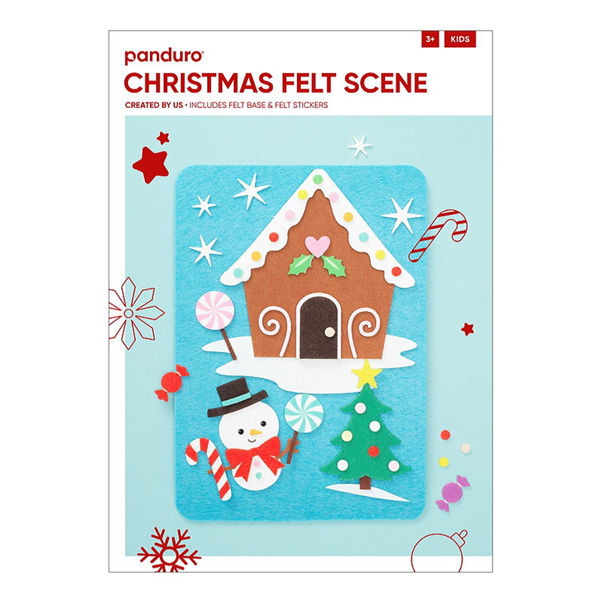 Panduro Kids DIY kit - Christmas felt scene