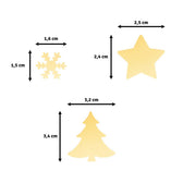 Vaessen Creative figuurpons set - kerst - 3 stuks