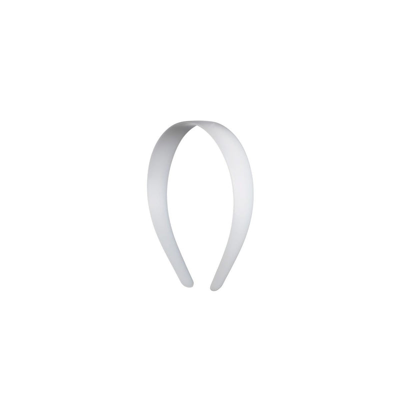 Diadeem plastic - 25 mm - wit