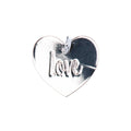 Mix It Up - hanger "love" 17 mm - zilverkleurig