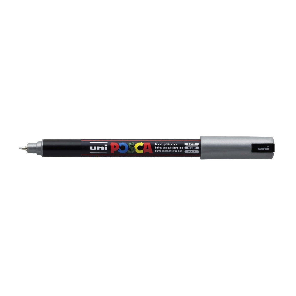 POSCA acrylmarker - ultrafijn PC-1MR - 0,7 mm - zilver