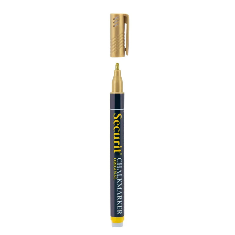 Securit Liquid chalkmarkers - 1 tot 2 mm - goud & zilver