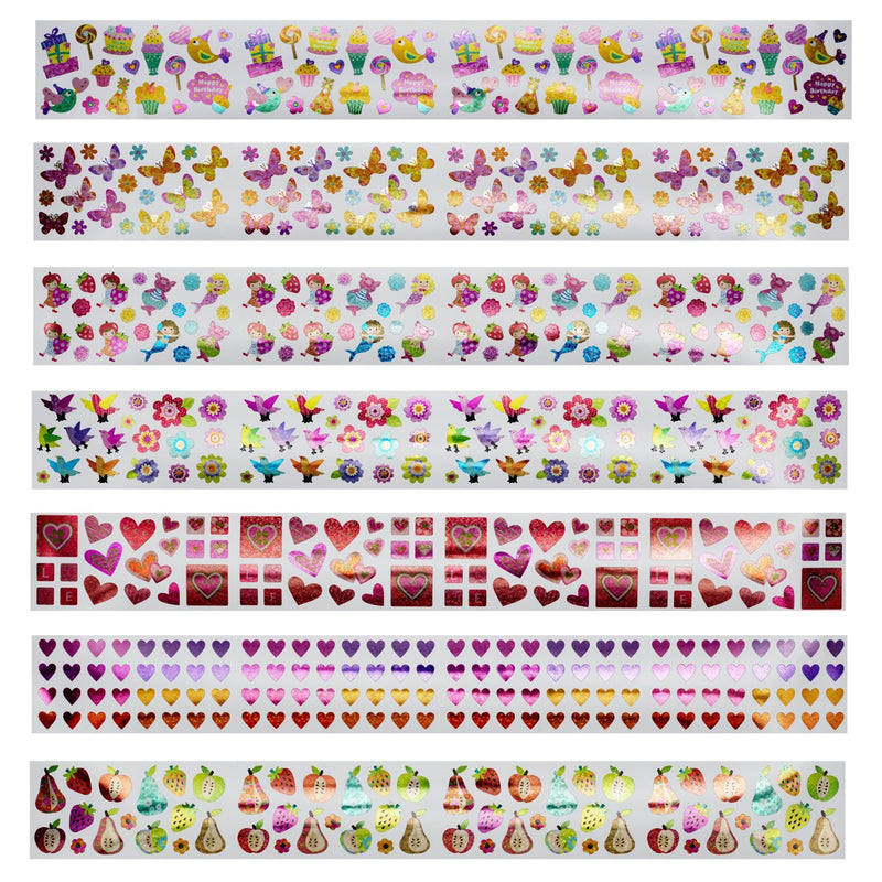 Sticker tube - 550 stuks - schattig